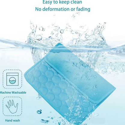 Cooling Dog Bed – Ice Silk Cooling Mat for Dogs, Non-Slip & Machine Washable, Summer Comfort Bed for Small to Large Pets