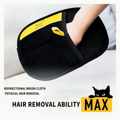 Electrostatic Pet Hair Remover Gloves – Two-Way Brush for Dogs & Cats, Reusable Sticky Hair Removal Mitt