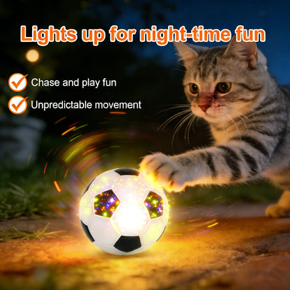 FIFA World Cup Official Licensed Interactive Cat Toy – Flashing Moving Soccer Ball with Rolling Light